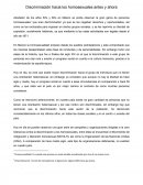 La discriminación hacia los homosexuales antes y ahora (ensayo)