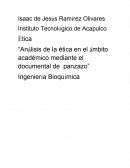 Análisis de la ética en el ámbito academico mediante el documental de Panzazo