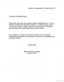 Me permito informarle que conozco amplia y detalladamente a la Sra. MARIA GUADALUPE VAZQUEZ BRAVO, y puedo asegurar que es una persona íntegra, estable, totalmente responsable y competente para cualquier tipo de actividad que se le encomiende.