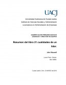 Resumen de 21 leyes inrefutables de un lider.