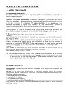 BOLILLA 7: ACTOS PROCESALES