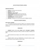 GUÍA DE ESTUDIO DE PROCESAL LABORAL