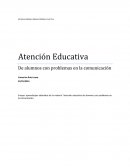 Ensayo: aprendizajes obtenidos de la materia “atención educativa de alumnos con problemas en la comunicación.