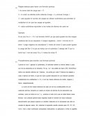 Reglas basicas para hacer una formula.