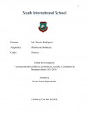 Acontecimientos políticos, económicos, sociales y culturales de Honduras desde 1821-2016