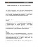 PROCESO DE LA PLANEACIÓN ESTRATÉGICA