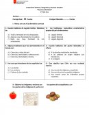 Evaluación Historia, Geografía y Ciencias Sociales