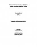 Bases de Datos Tarea