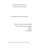 Jurisprudencias sobre Rendición de Cuentas