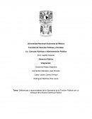 Tema: Deficiencias y oportunidades de la Secretaría de la Función Pública con un enfoque de la Nueva Gerencia Pública
