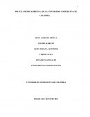 POLITICA MEDIO AMBIENTAL DE LA UNIVERSIDAD COOPERATIVA DE COLOMBIA