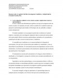 Resumen sobre el capítulo I del libro Investigación Cualitativa y Subjetividad de Fernando Gonzales Rey.