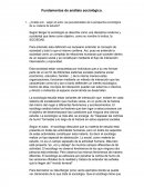 La sociologia como conciencia.