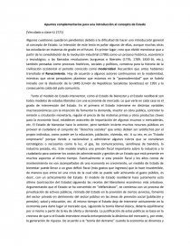 Apuntes complementarios para una introducción al concepto de Estado. Página 1