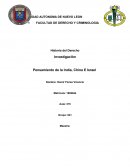 El pensamiento de la india.