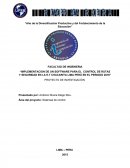 IMPLEMENTACION DE UN SOFTWARE PARA EL CONTROL DE RUTAS Y SEGURIDAD EN LA E.T CHACARITA LIMA PERÚ EN EL PERIODO 2016” PROYECTO DE INVESTIGACIÓN