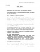Psicología de las poblaciones en riesgo social Actividad: resiliencia