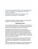 ¿Por que es importante el texto: tres dimensiones del ser en su formación de licenciado en educación artística e identifica