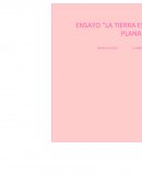 Ensayo la tierra es plana.