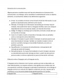 Elementos de la Comunicación.