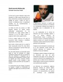 Gastronomía Molecular.