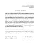 NOTIFICACION DE EMPLAZAMIENTO.