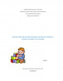 Describir el Desarrollo de la Educación Inicial en sus Diferentes Ambientes de Atención Convencional y No Convencional
