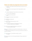 Estas son todas las preguntas de la encuesta