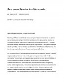 Resumen Revolucion Necesaria