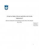 ¿A qué se debe el fervor patriótico de Vicuña Mackenna?