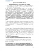Descripción y caracterización física del agua.