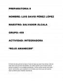 Actividad: integradora “Rojo amanecer”