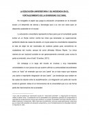 LA EDUCACIÓN UNIVERSITARIA Y SU INCIDENCIA EN EL FORTALECIMIENTO DE LA DIVERSIDAD CULTURAL