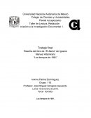 Reseña del libro de “El Zarco” de Ignacio