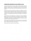 DESCRIPCIÓN GEOGRÁFICA DE SAN PEDRO DE LLOC.