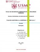 PLAN DE AUDITORIA A LA EMPRESA BICI RED S.A.C.