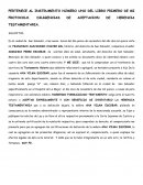 PERTENECE AL INSTRUMENTO NÚMERO UNO DEL LIBRO PRIMERO DE MI PROTOCOLO. DILIGENCIAS DE ACEPTACION DE HERENCIA TESTAMENTARIA.