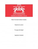 Reporte de lectura “El juego del trabajo”