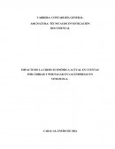 IMPACTO DE LA CRISIS ECONÓMICA ACTUAL EN CUENTAS POR COBRAR Y POR PAGAR EN LAS EMPRESAS EN VENEZUELA.