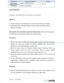 Trabajo: Actividades con números racionales