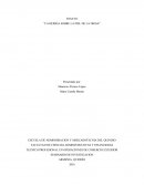 ENSAYO “LA HERIDA SOBRE LA PIEL DE LA DIOSA”