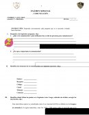 EXÁMEN SEMANAL COMUNICACIÓN
