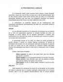 Alteraciones del lenguaje