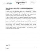 Relacion entre motivación y rendimiento