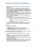 Constitución Política de los Bárbaros