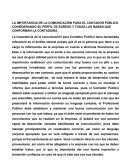 LA IMPORTANCIA DE LA COMUNICACIÓN PARA EL CONTADOR PÚBLICO