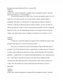 Resumen de las partes faltantes en la antología de lectura ojos de abril