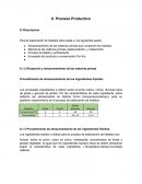 Almacenamiento de las materias primas que componen los helados