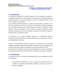 Instructivo certificacion CESFAM. Página 1