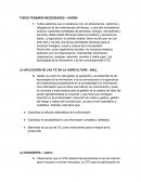 LA APLICACIÓN DE LAS TIC EN LA AGRICULTURA - SAUL